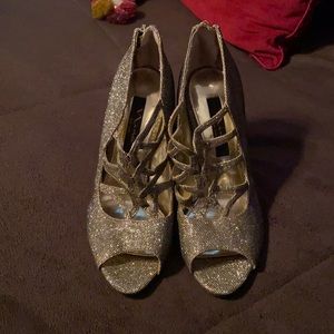 Nina New York glitter heels Sz 7